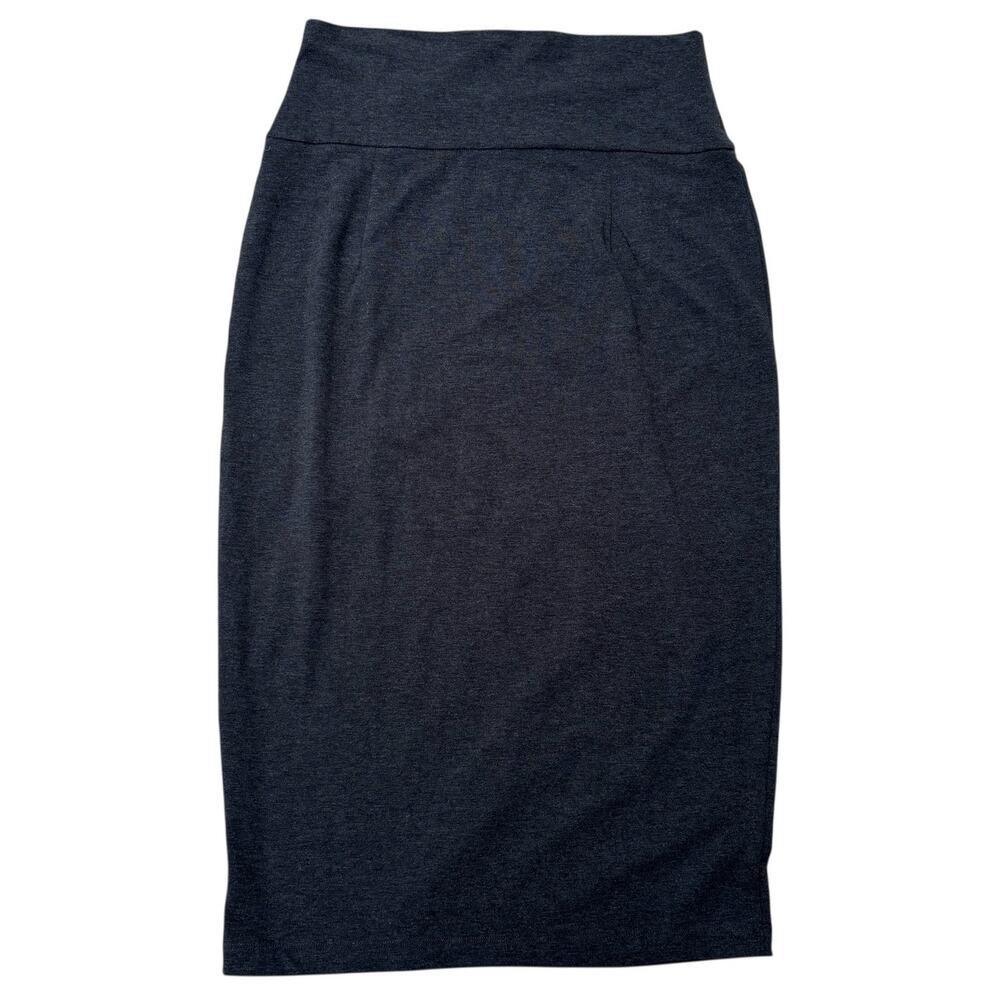 Eileen Fisher Knit Tencel Skirt Size S Dark Gray Super Soft Versatile